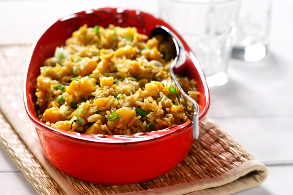 Arroz basmati con calabaza al comino