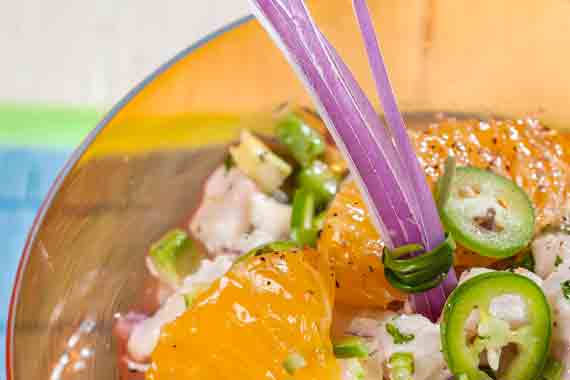 Cebiche a la Mandarina