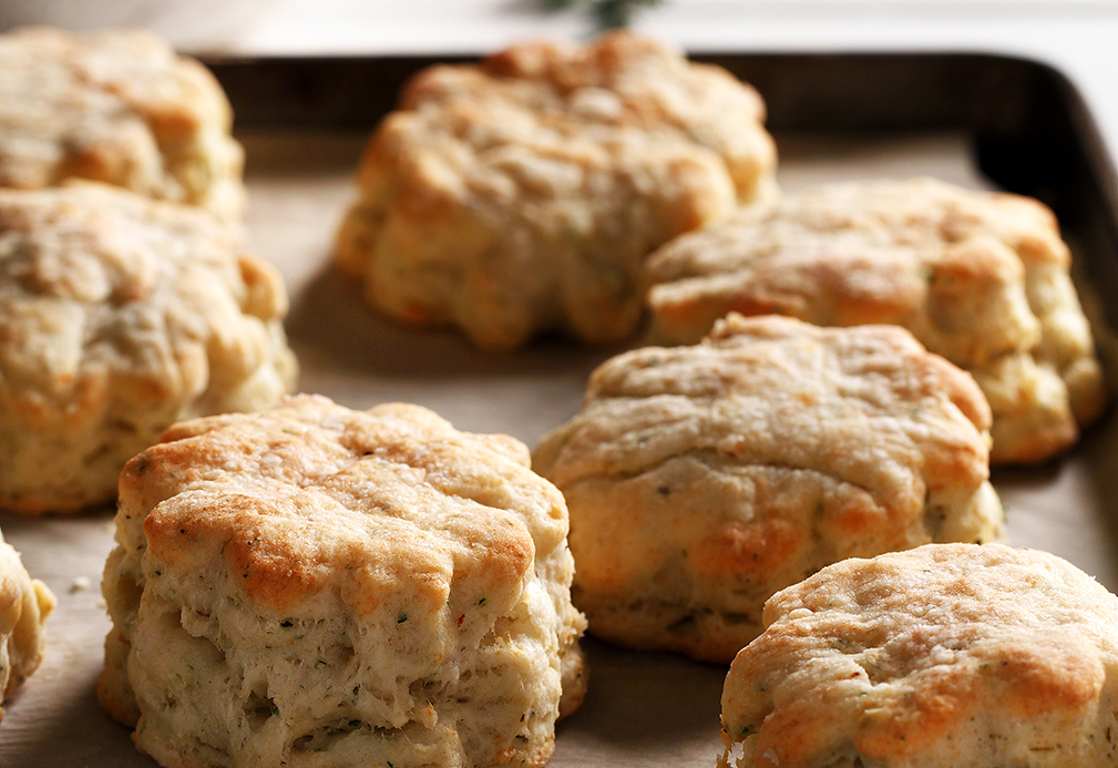Herb Baking Powder Biscuits recipe made with canola oil