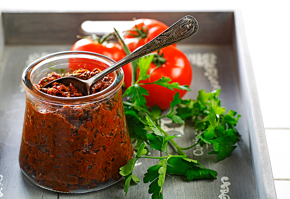 Romesco Sauce recipe made with canola oil by the Culinary Institute of America