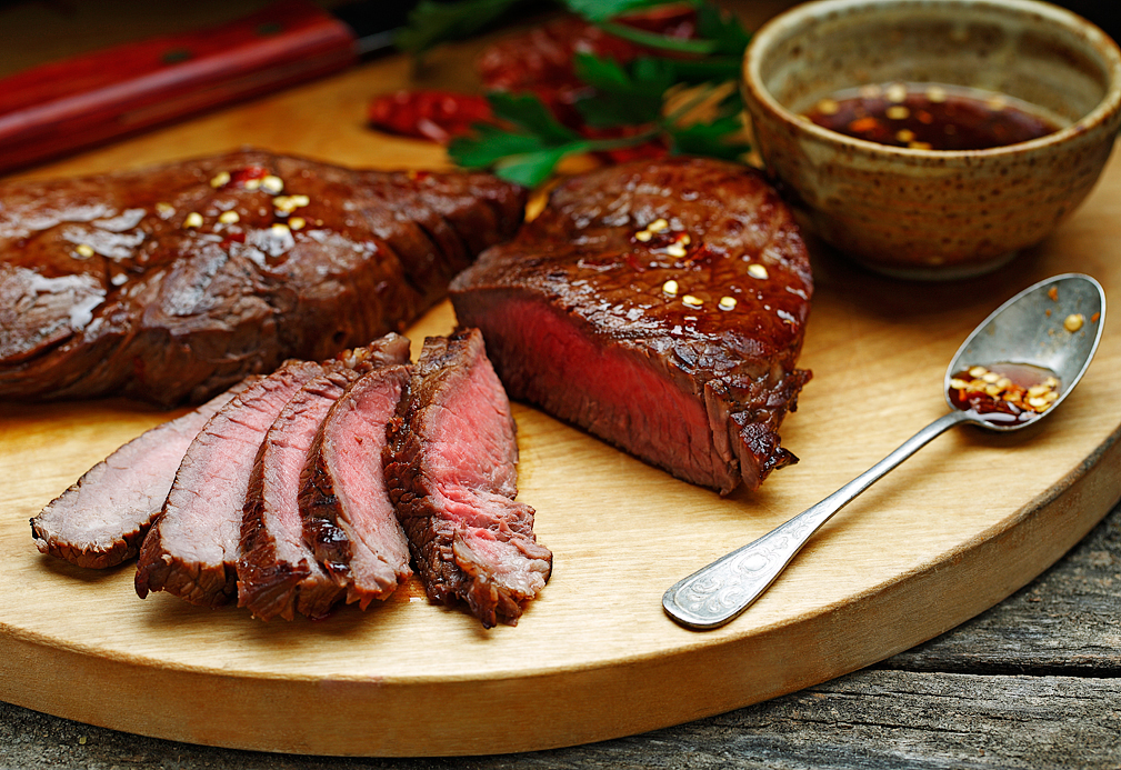 Sweet Balsamic Sirloin Steak recipe made with canola oil