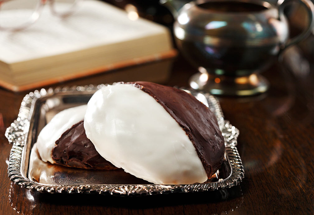 Black and White Cookies recipe made with canola oil by Ellie Krieger