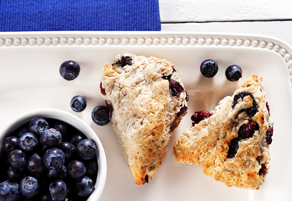 Blueberry Bannock recipe made with canola oil by Julie DesGroseilliers