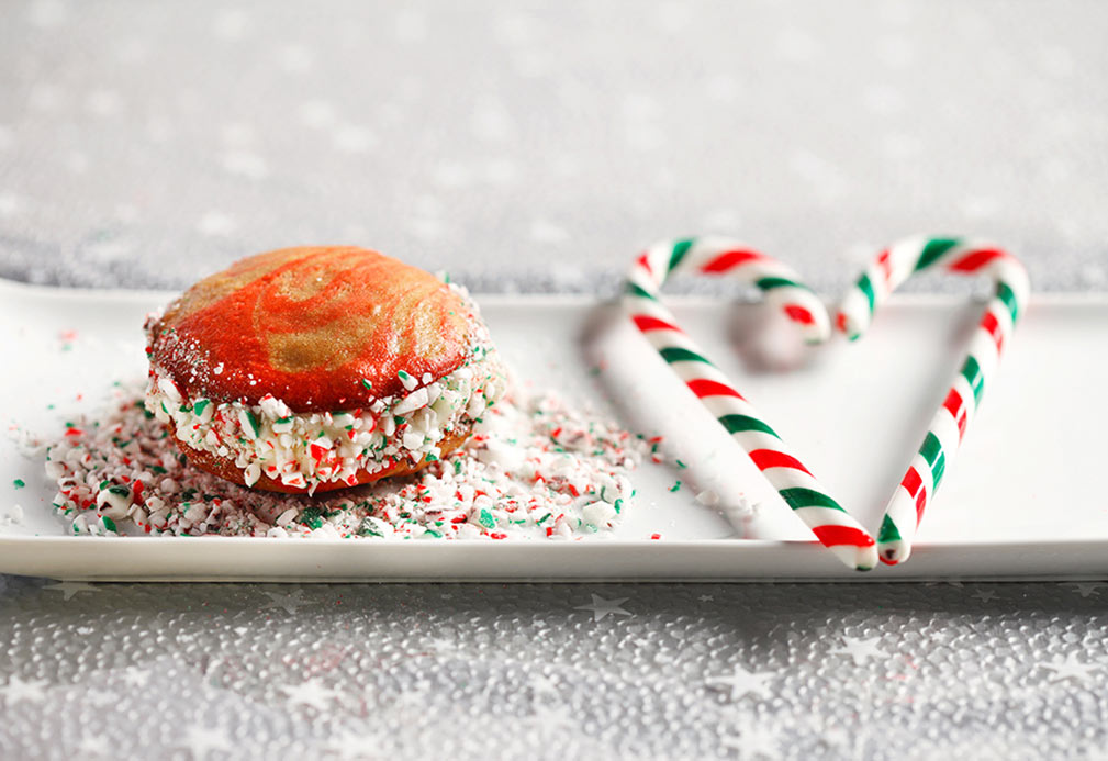 Candy Cane Whoopie Pies recipe made with canola oil by George Geary