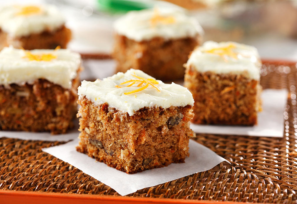 Carrot Cake recipe made with canola oil