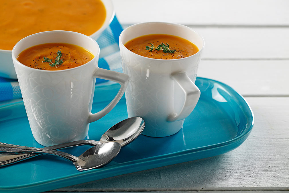 Carrot Soup recipe made with canola oil by Chef Guadalupe García de León