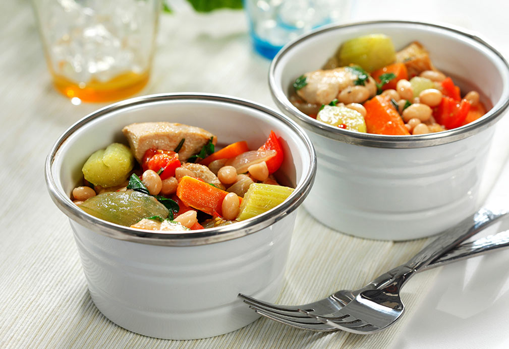 Chunky Chicken, Vegetable and Rosemary Stew recipe made with canola oil by Nancy Hughes