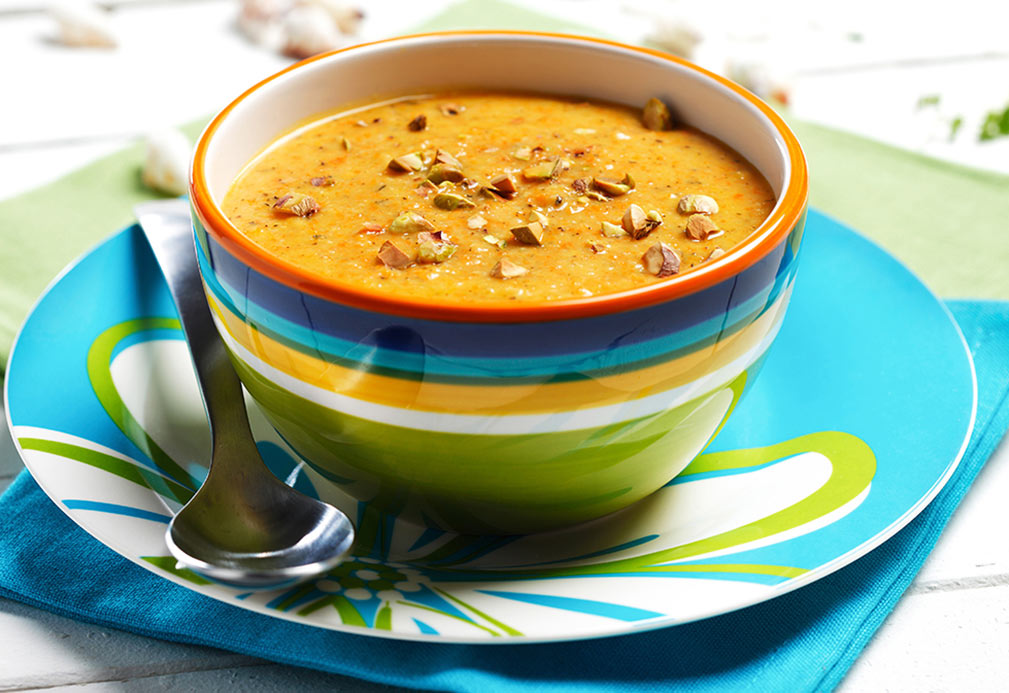 Cream of Roasted Carrot Soup recipe made with canola oil by Alfredo Oropeza