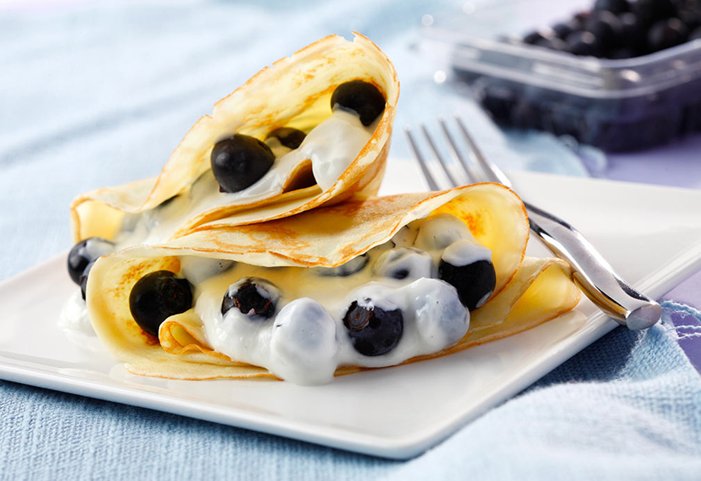 Basic Crepes recipe made with canola oil
