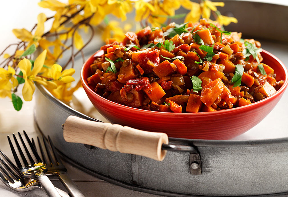 Curried Lentils and Vegetables recipe made with canola oil by Patricia Chuey