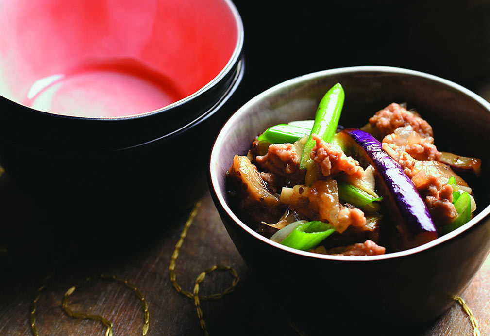 Eggplant in Spicy Garlic Sauce