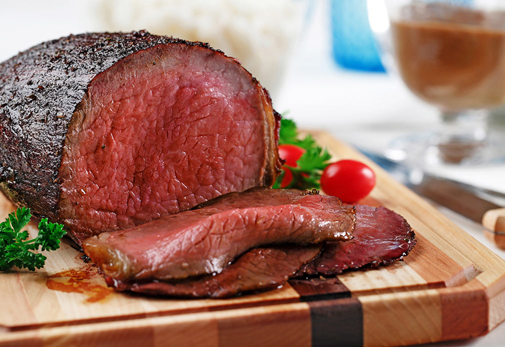 Eye of Round Roast with Rich, Dark Gravy recipe made with canola oil by Nancy Hughes