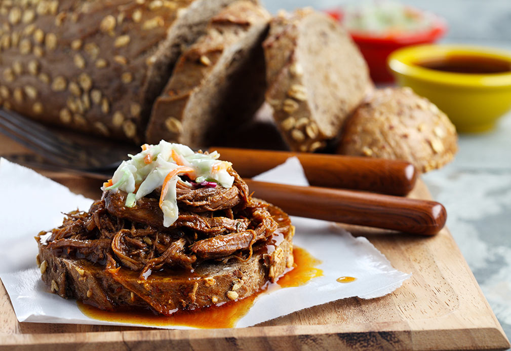 Fall Apart Beer Brisket recipe made with canola oil by Nancy Hughes