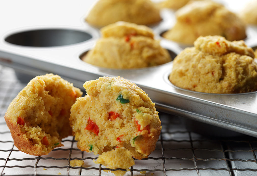 Jalapeno Corn Muffins recipe made with canola oil