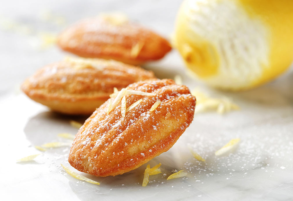 Lemon Grand Marnier Madeleines recipe made with canola oil by the Culinary Institute of America