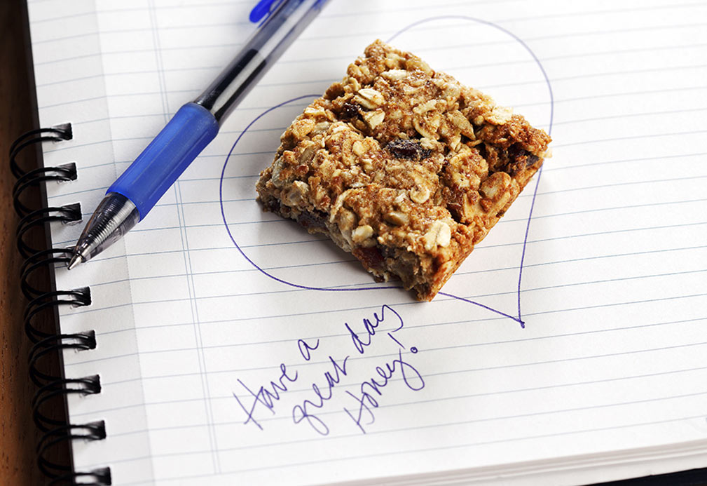 Barres granola pour boîte à lunch