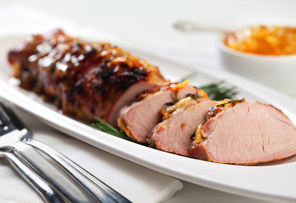 Marmalade Glazed Pork Tenderloin recipe made with canola oil by Donna Washburn and Heather Butt