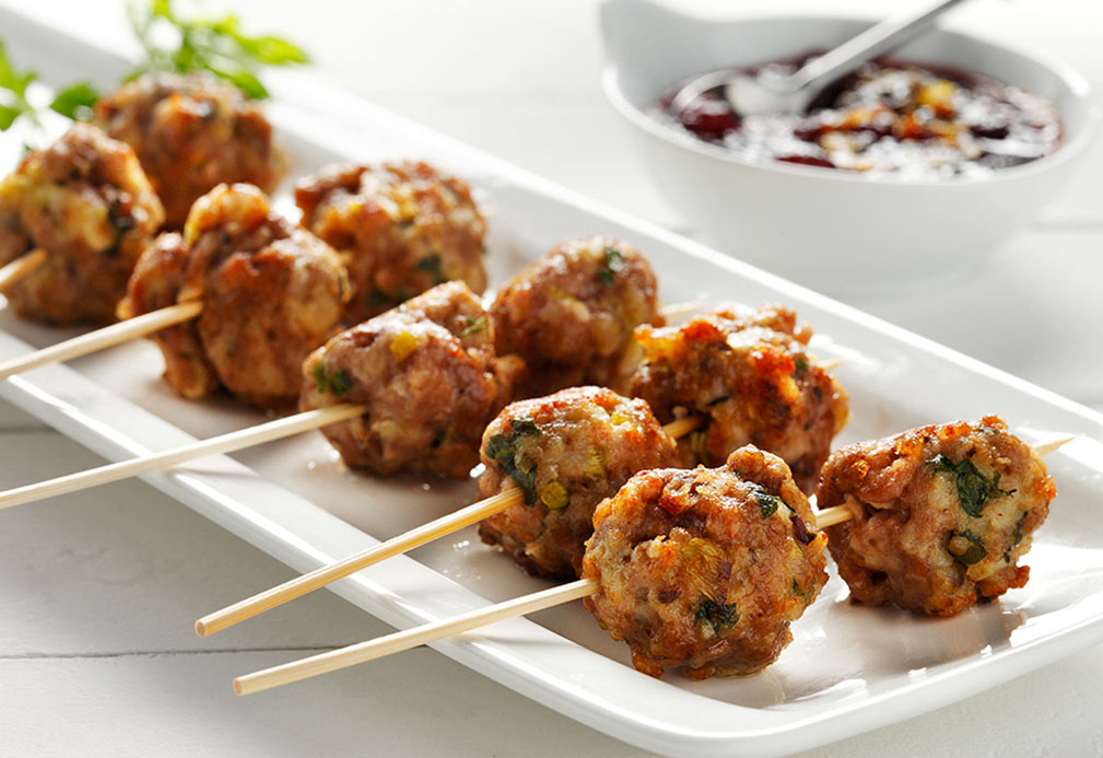 Meatballs With Orange Cranberry Glaze recipe made with canola oil