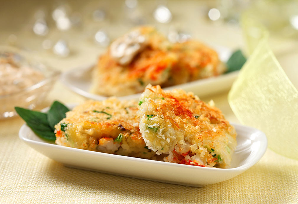 Mini croquettes de crabe avec sauce tartare