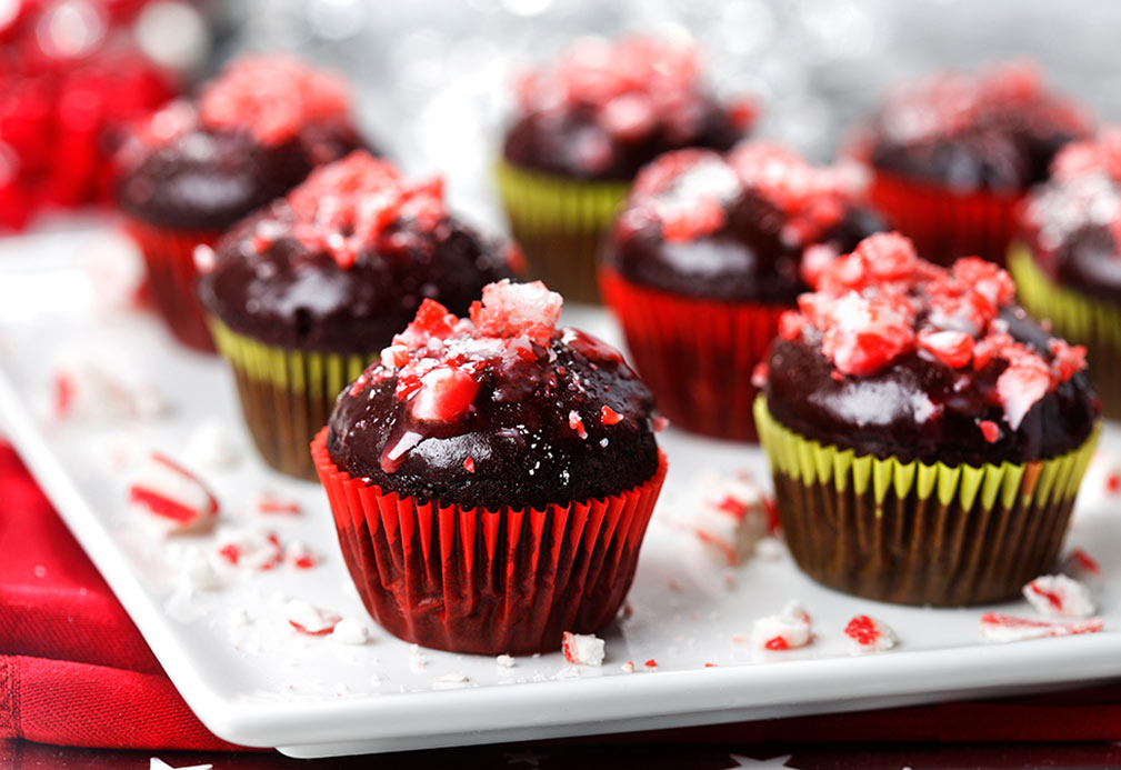 Mini Peppermint Cupcakes