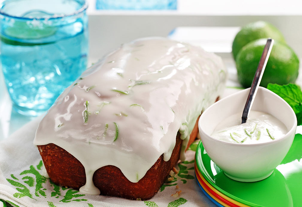 Mojito Tea Cake with Glaze recipe made with canola oil by George GEary