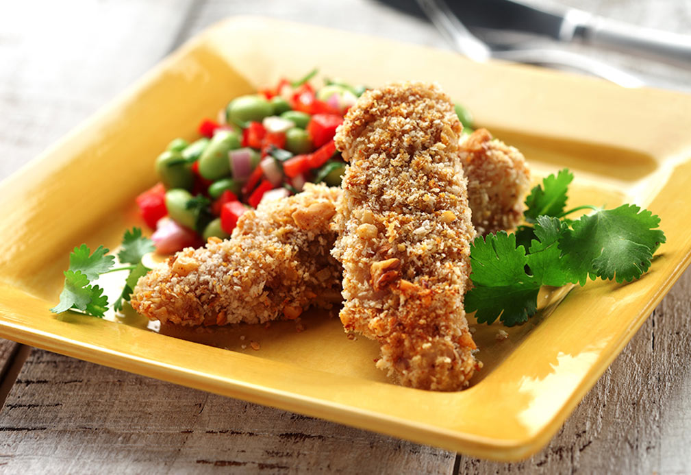 Panko Crusted Fish Sticks recipe made with canola oil by Alison Lewis