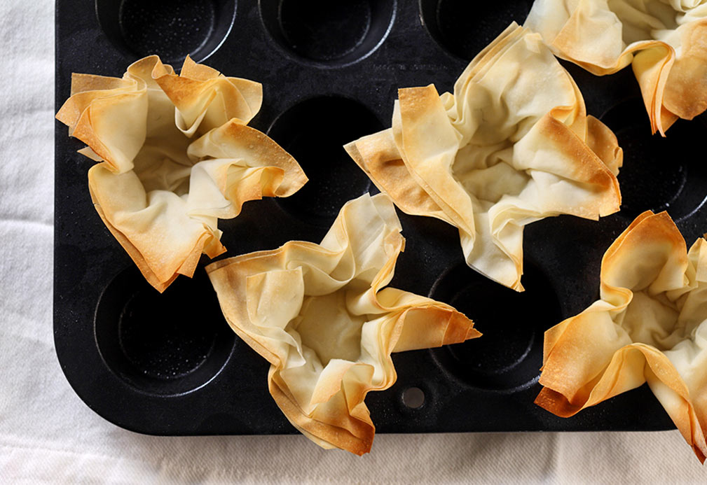 Phyllo Pastry Cups recipe made with canola oil