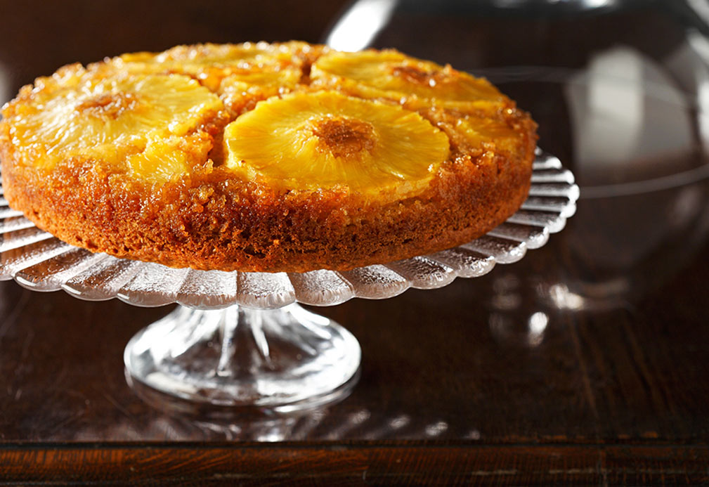 Pineapple Upside Down Cake recipe made with canola oil by Ellie Krieger