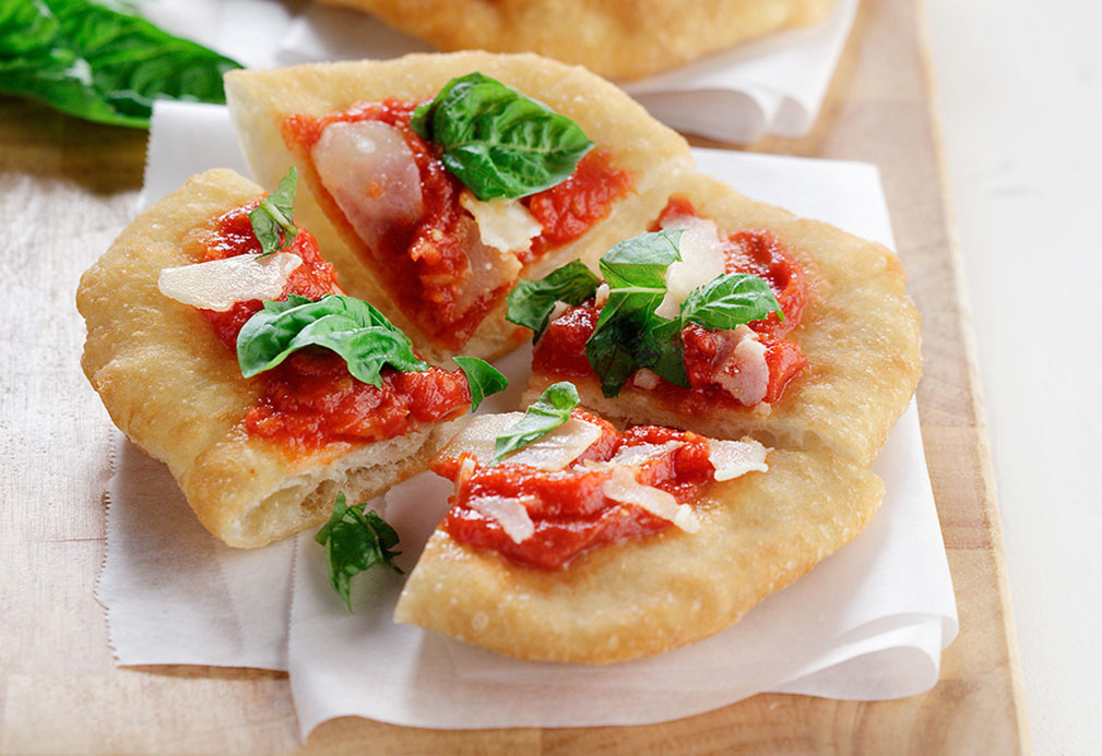 Pizza Fritta recipe made with canola oil by Anne Gringass-Paik