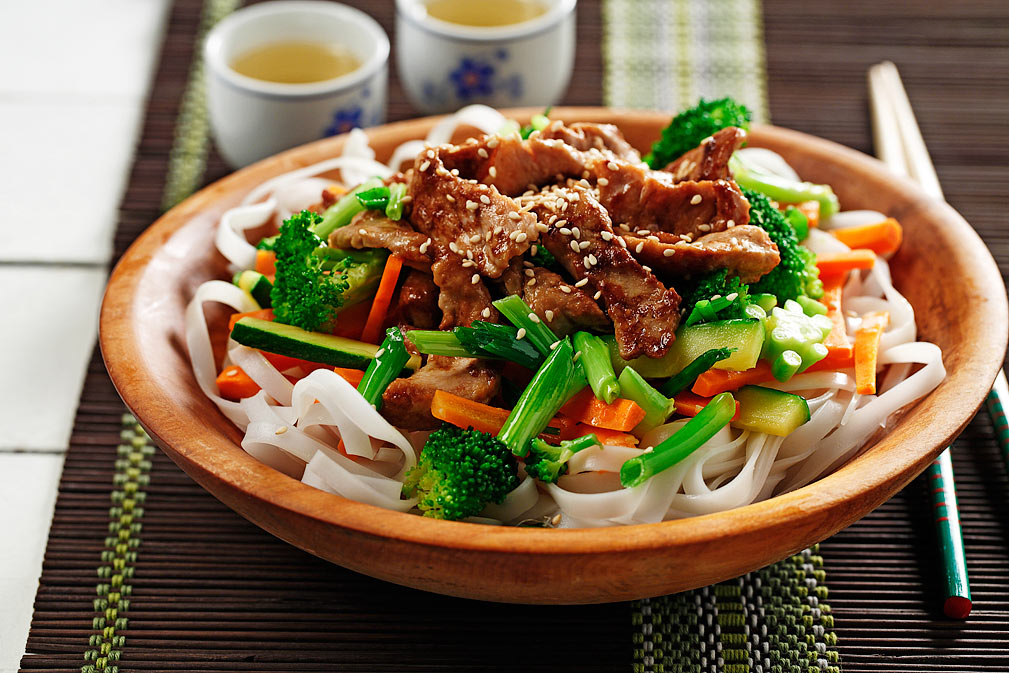 Pork and Noodle Stir-Fry