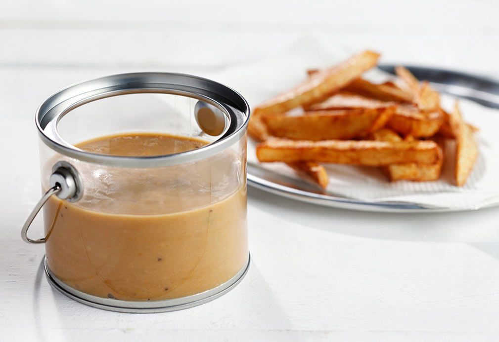 Poutine Gravy recipe made with canola oil by Josh Henderson