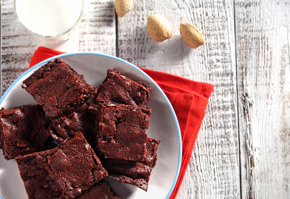 Brownies rápidos de chocolate amargo