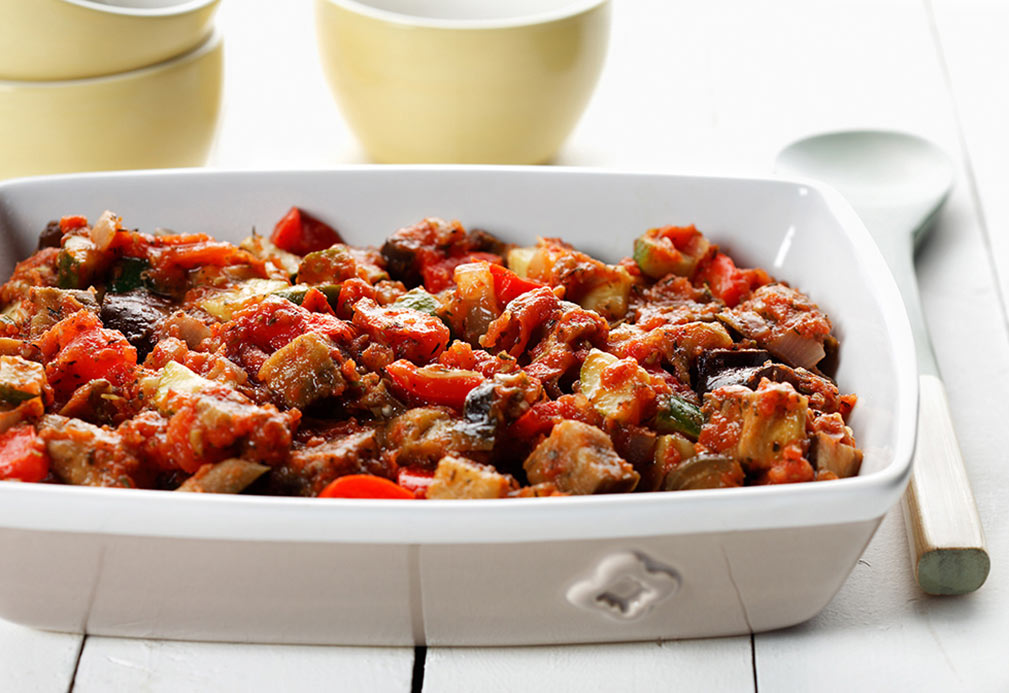 Quick Ratatouille recipe made with canola oil