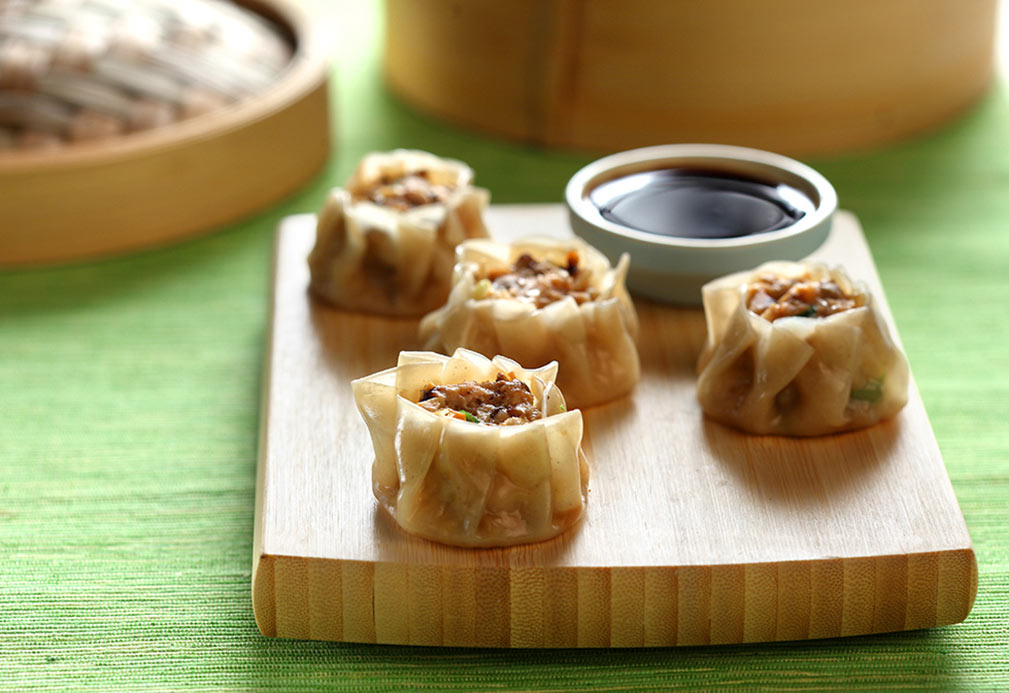 Shrimp and Pork Siu Mai recipe made with canola oil by Stella Fong