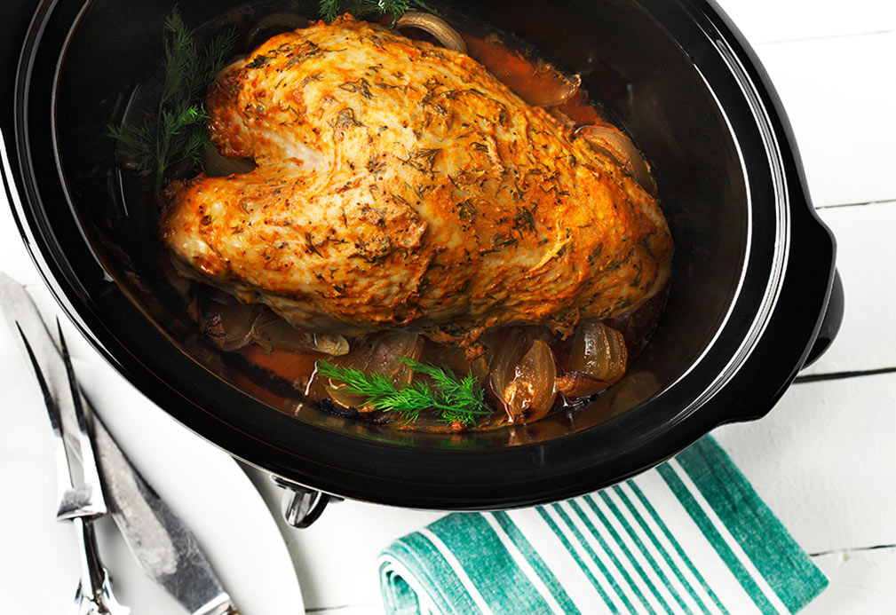 Slow and Easy Turkey Breast with Dill recipe made with canola oil by Nancy Hughes