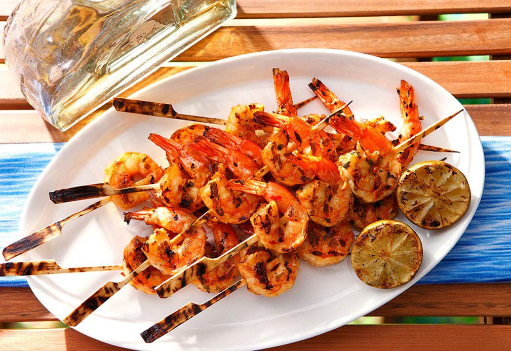 Brochettes mexicaines de crevettes épicées