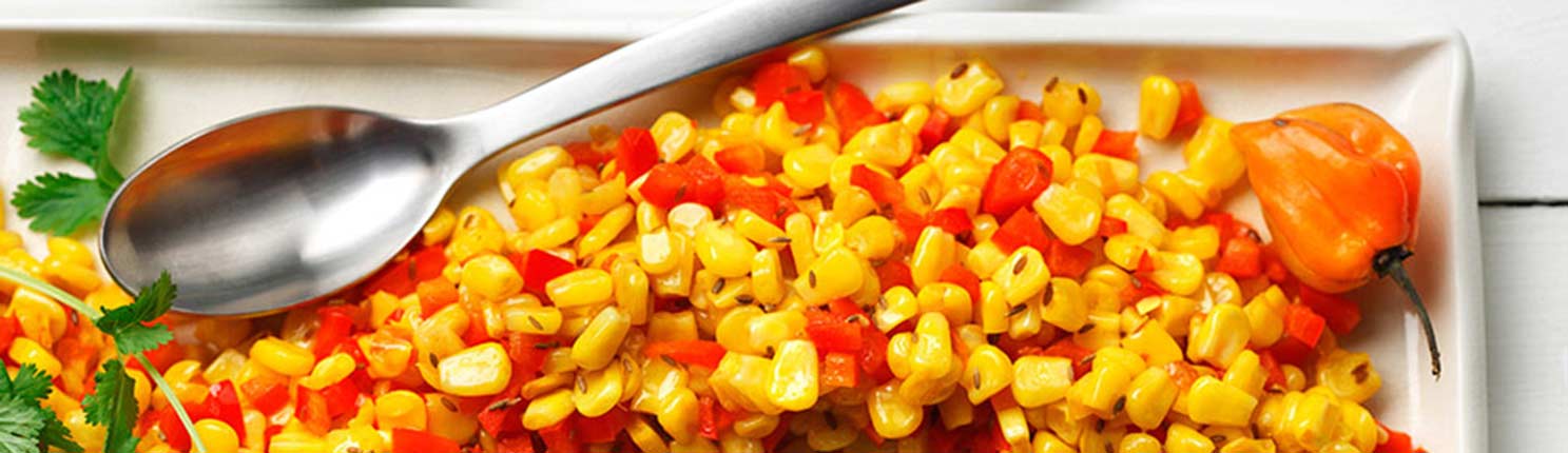 Sweet Corn with Habernaro Chiles and Lime with canola oil