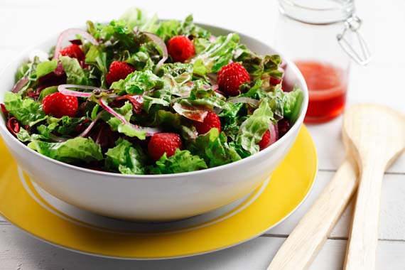 Paint the Town Red Salad recipe made with canola oil