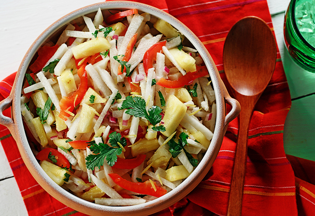 Jicama and Sweet Lemon Salad recipe made with canola oil in partnership with the American Diabetes Association