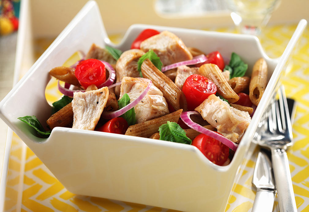 Bistro Chicken Pasta Salad recipe made with canola oil by Alison Lewis