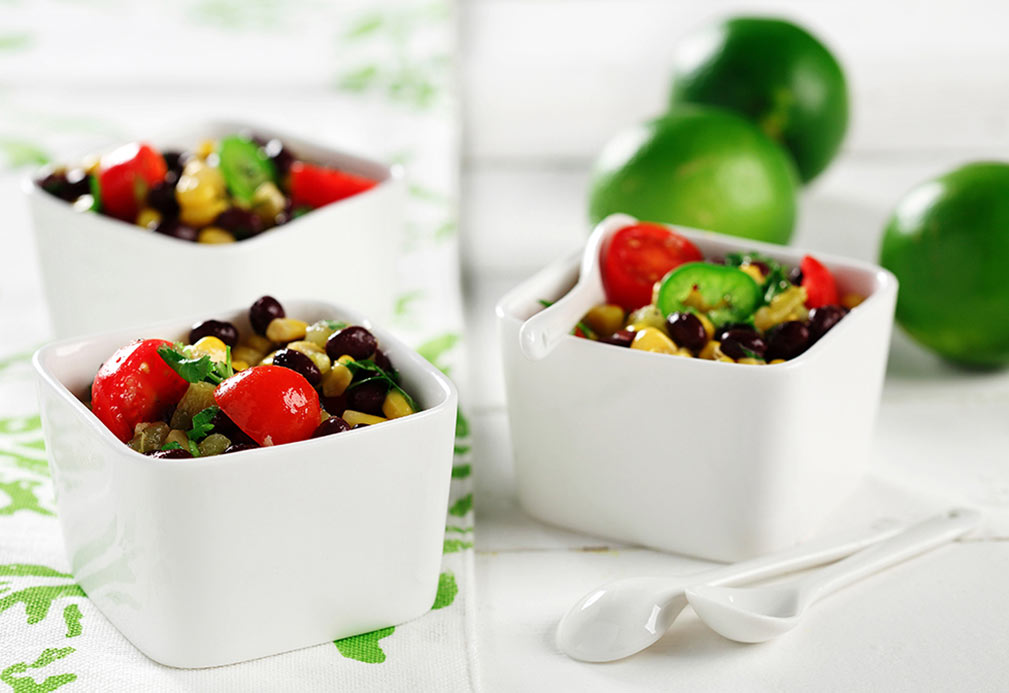 Black Bean and Corn Salad recipe made with canola oil