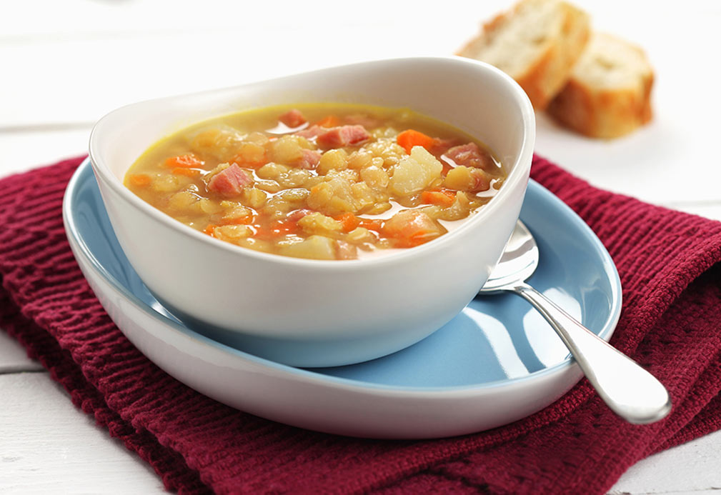 Classic Split Pea Soup recipe with canola oil