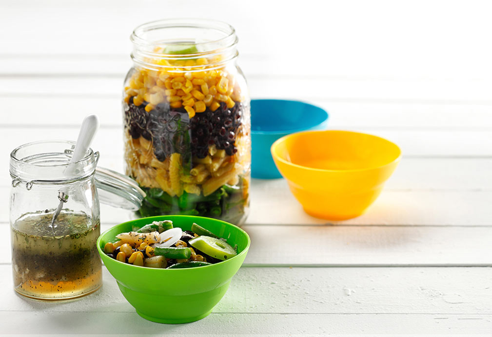 Fast and Fabulous Bean Salad recipe made with canola oil