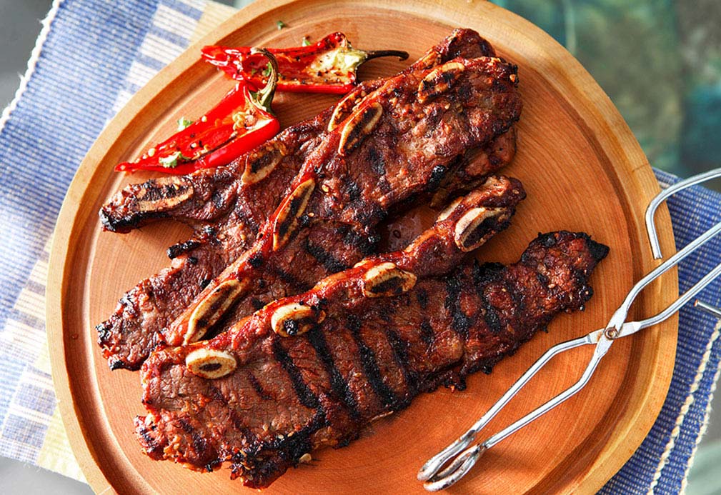 Korean Style Short Ribs recipe made with canola oil by Nathan Fong