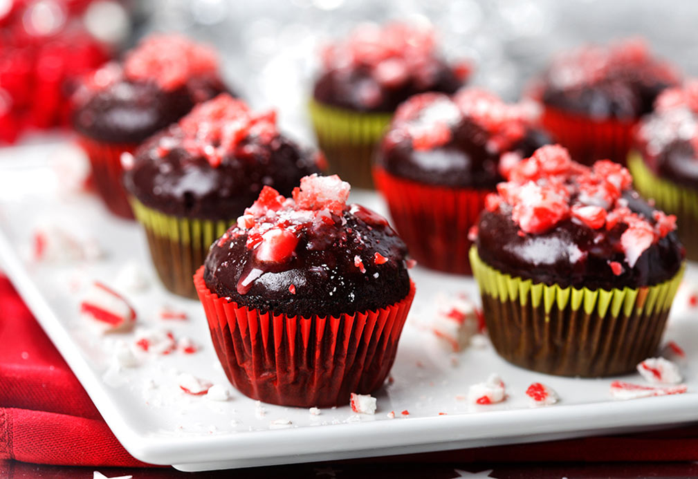 Mini Peppermint Cupcakes recipe made with canola oil 