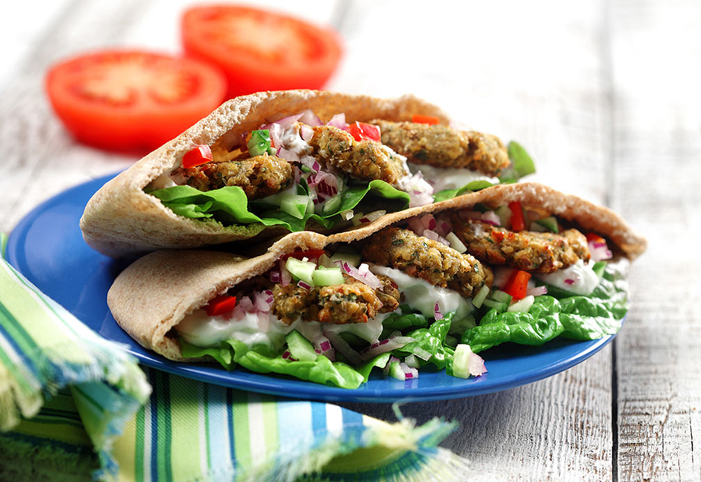 Oven Roasted Falafel recipe made with canola oil by Julie Van Rosendaal