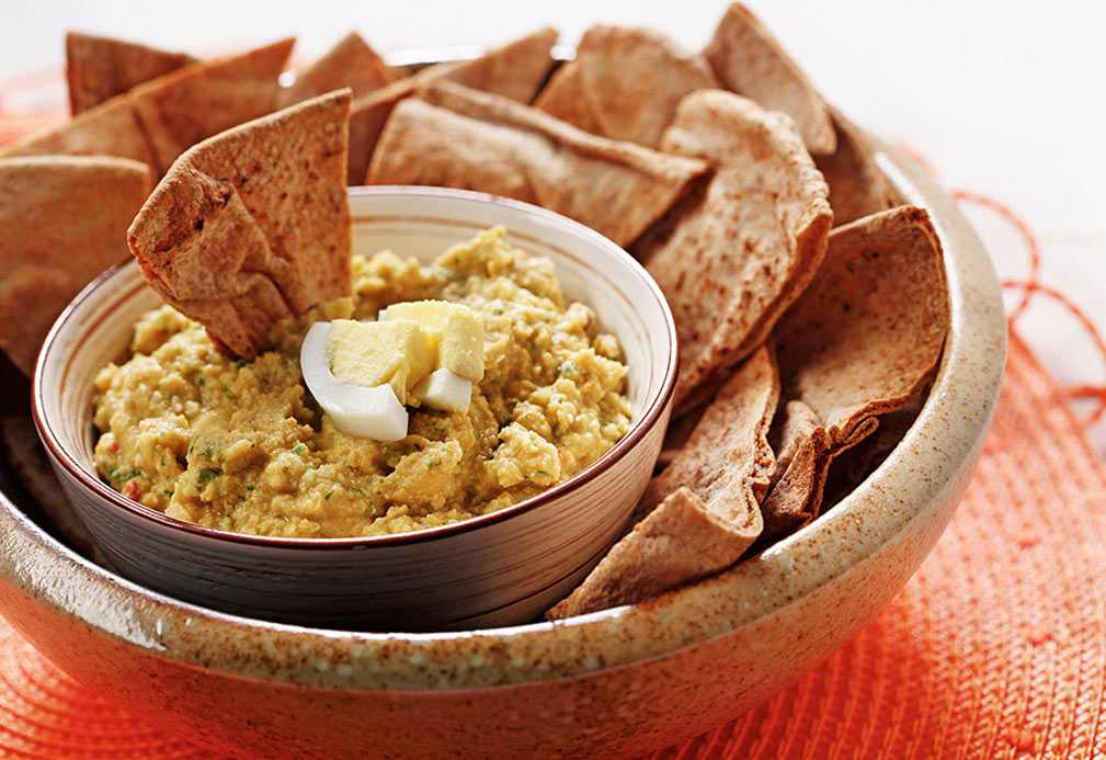 Protein Powered Hummus recipe made with canola oil by Nancy Hughes