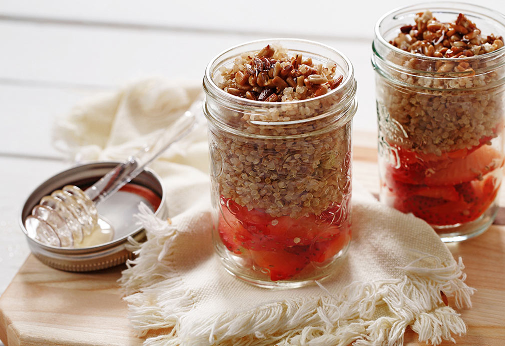 Quinoa Breakfast Bowls recipe made with canola oil by Nancy Hughes