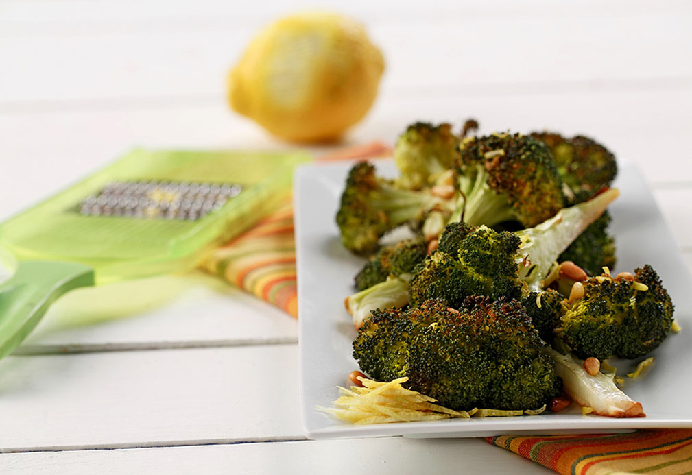 Roasted Broccoli recipe made with canola oil