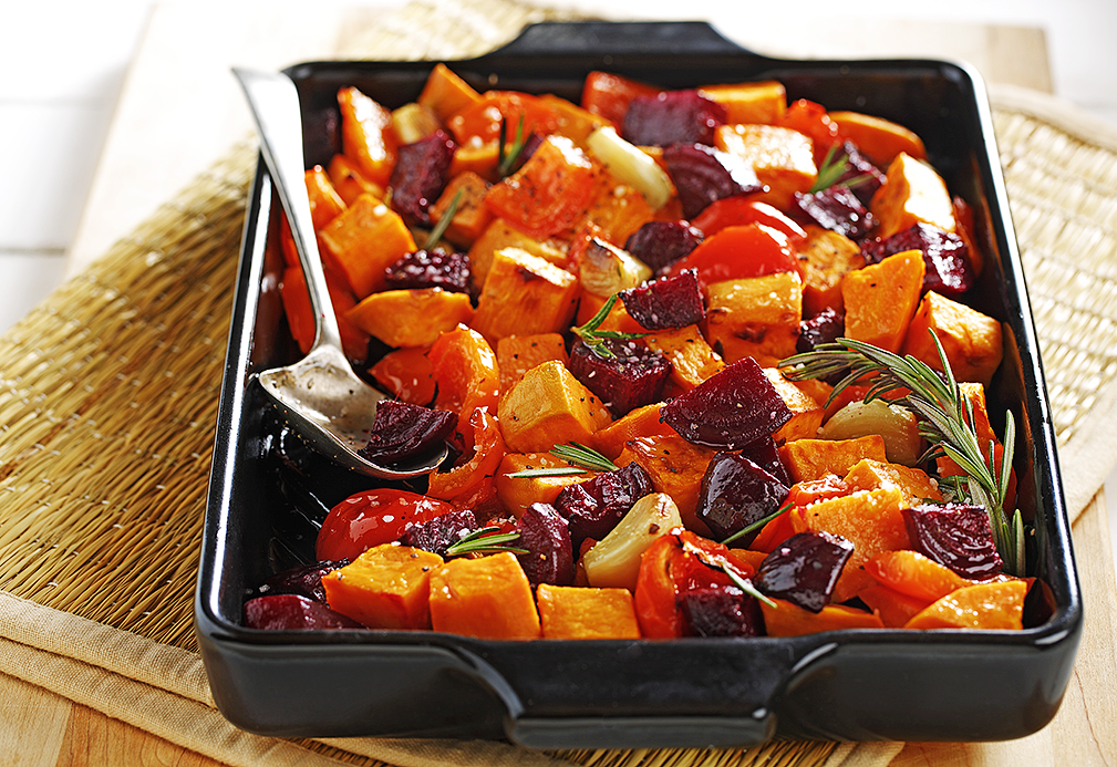 Rosemary Sweet Beet, Sweet Potato Roast